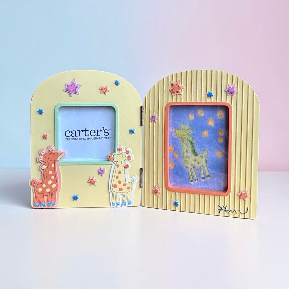 Vintage Carter's John Lennon Real Love Giraffe Bi-Fold Picture Frame NIB